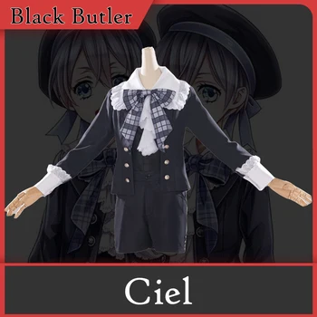 Black Butler Ciel Phantomhive Costum Cosplay Anime Uniformă Peruca de Femeie Halloween Persoană Tânără Minori
