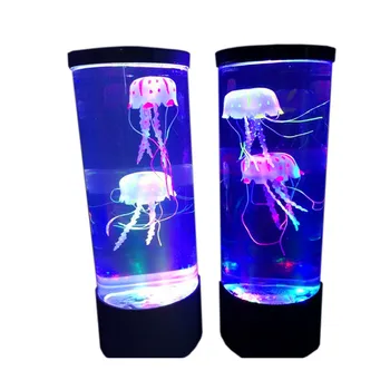Meduze Lampă cu Led-uri Lampa de Noapte cu Led Lumina de Noapte Meduze Acvariu Stil Lampă cu LED-uri Senzoriale Autism Lampă de Lavă Decor Dormitor