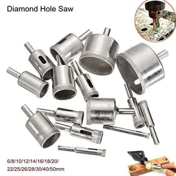 15buc DIY Punch Atingerea Scule electrice Burghiu Set Ceramic Acasă Practice Multifunctional Diamant Gaura Văzut cioburi de Marmură Netedă