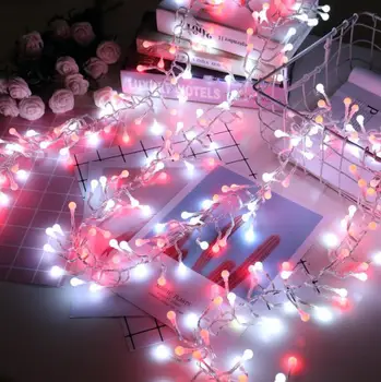 Creative Decorative Pocnitoare Sârmă de Cupru Lampă Cutie Baterii de Artificii de Culoare Luminescente led Sârmă de Cupru Lampă