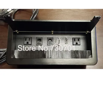 NOI Dual audio Masă soclu / HDMI VGA USB interfață Informații de evacuare /de Birouri sala de conferinte de Inalta clasa desktop socket