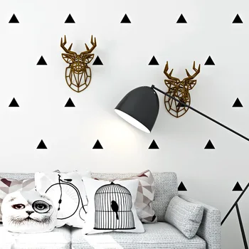 Stil Nordic tapet uri moderne geometrie simplă alb-negru triunghi camera de zi dormitor TV de fundal tapet de perete