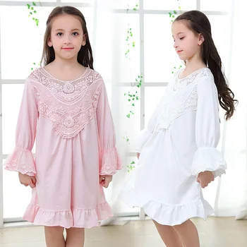 Moda Mama și Fiica Haine de Familie Pijamale Full Bumbac pentru Fete Cămașă de noapte Printesa Retro Pijamale pentru Copii Îmbrăcăminte
