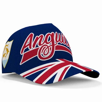 Anguilla Șapcă de Baseball Gratuit 3d Personalizate Nume Număr de Logo-ul Echipei Ai Pălării Țipari Aia Anguillan de Călătorie marea Britanie Națiune Insula Pavilion acoperit capul
