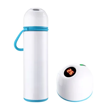 Smart cana de apa termos cana creative ceașcă de cafea Digital Portabil 304 din Oțel Inoxidabil Vid Balon temperatura de Afișare