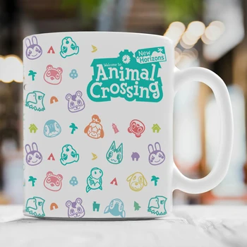 Animal Crossing New Horizons Amuzant Noutate Călătorie Cadou Cana 11oz Ceramic White Cafea Ceai Lapte Cupa