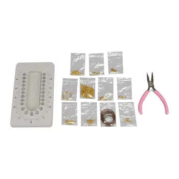 XUQIAN Vânzare Fierbinte Constatările de Bijuterii Accesorii Set Cercei Cârlige Inele de Salt Kit pentru a Face Bijuterii Consumabile L0159