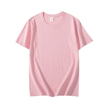 Camiseta de algodón hombre para, camisa de manga corta de Culoare puro, camisetas de verano, 2021