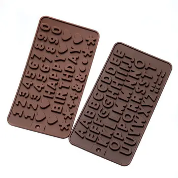 Tort de Decorare Instrumente de Silicon Mucegai Ciocolata Scrisoare și Numărul de Fondant Matrite pentru Cookie-uri Bakeware Instrumente