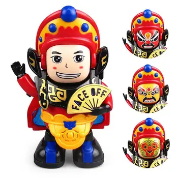 Opera chineză schimbarea la fata papusa muzica de dans robot de jucărie pentru copii cadouri model electronic pentru copii personaje