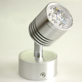 10buc/lot CONDUS de Argint Reglabil Dormitor Noptieră Lampa cu 5 led-uri de lumină de Lectură Lămpi de Perete 5W 90-260V